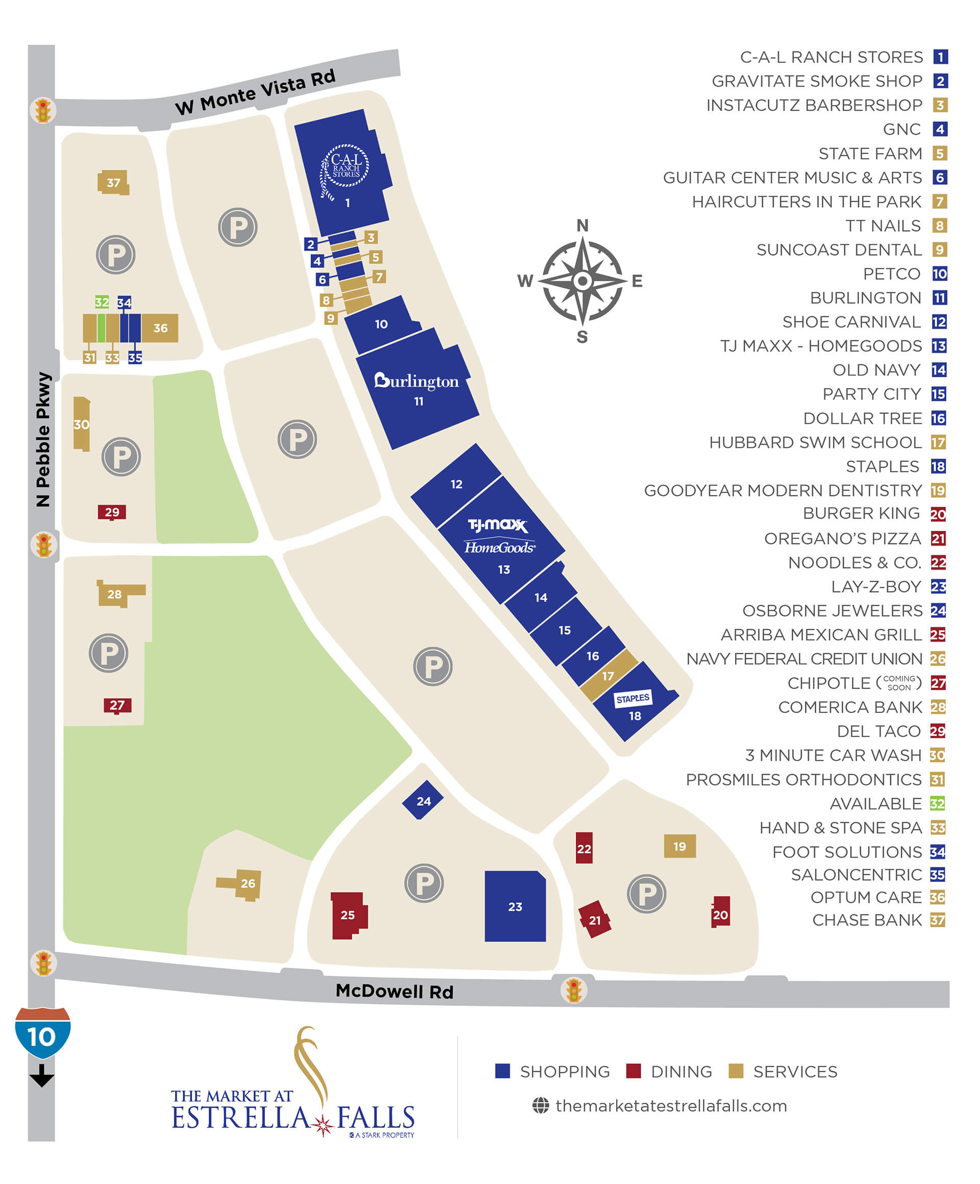 Market At Estrella Falls Directory